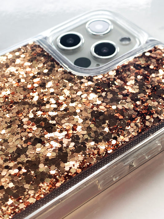 Velvet Goddess - Gold Liquid Holographic Glitter Phone Case