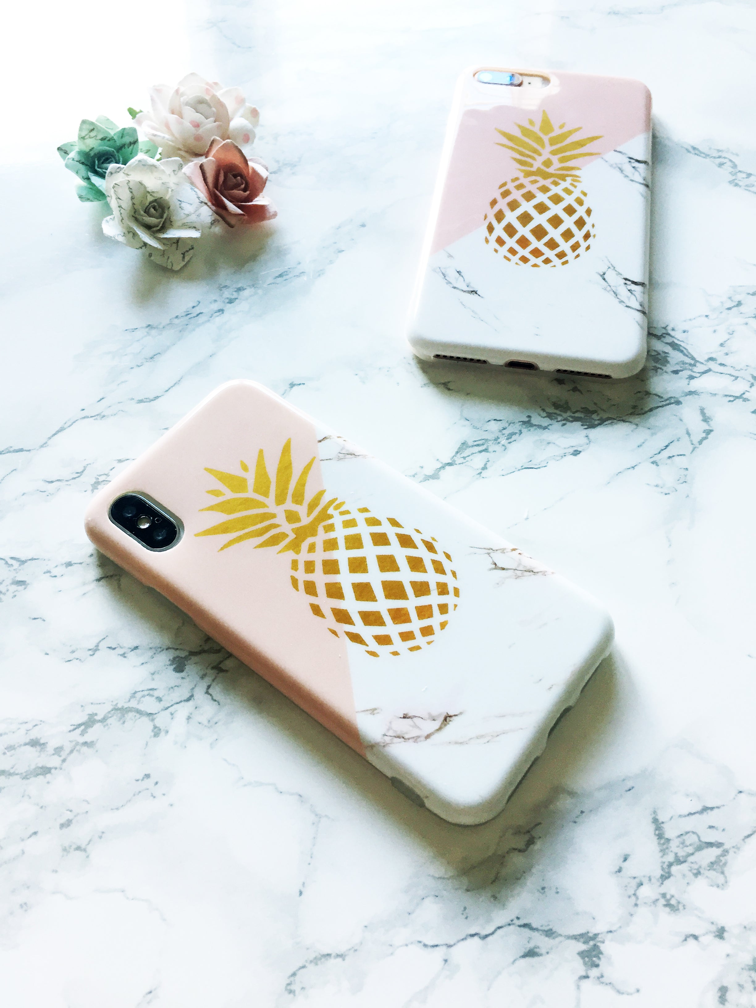 Pineapple Marble iPhone Case