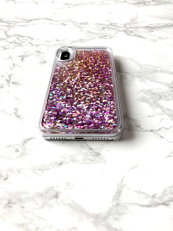 Pink Vicidolls Liquid Glitter iPhone Case