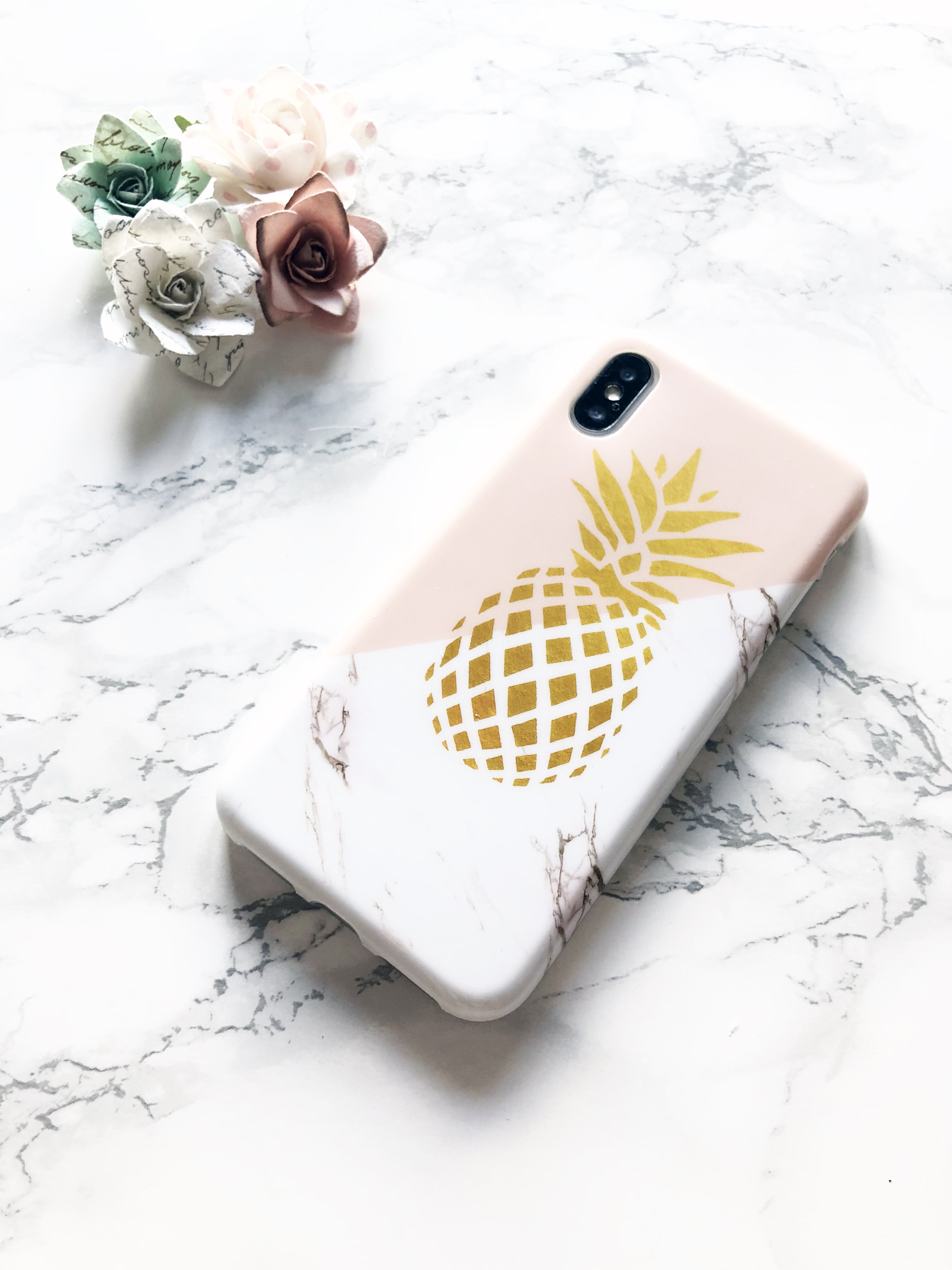 Pineapple Marble iPhone Case
