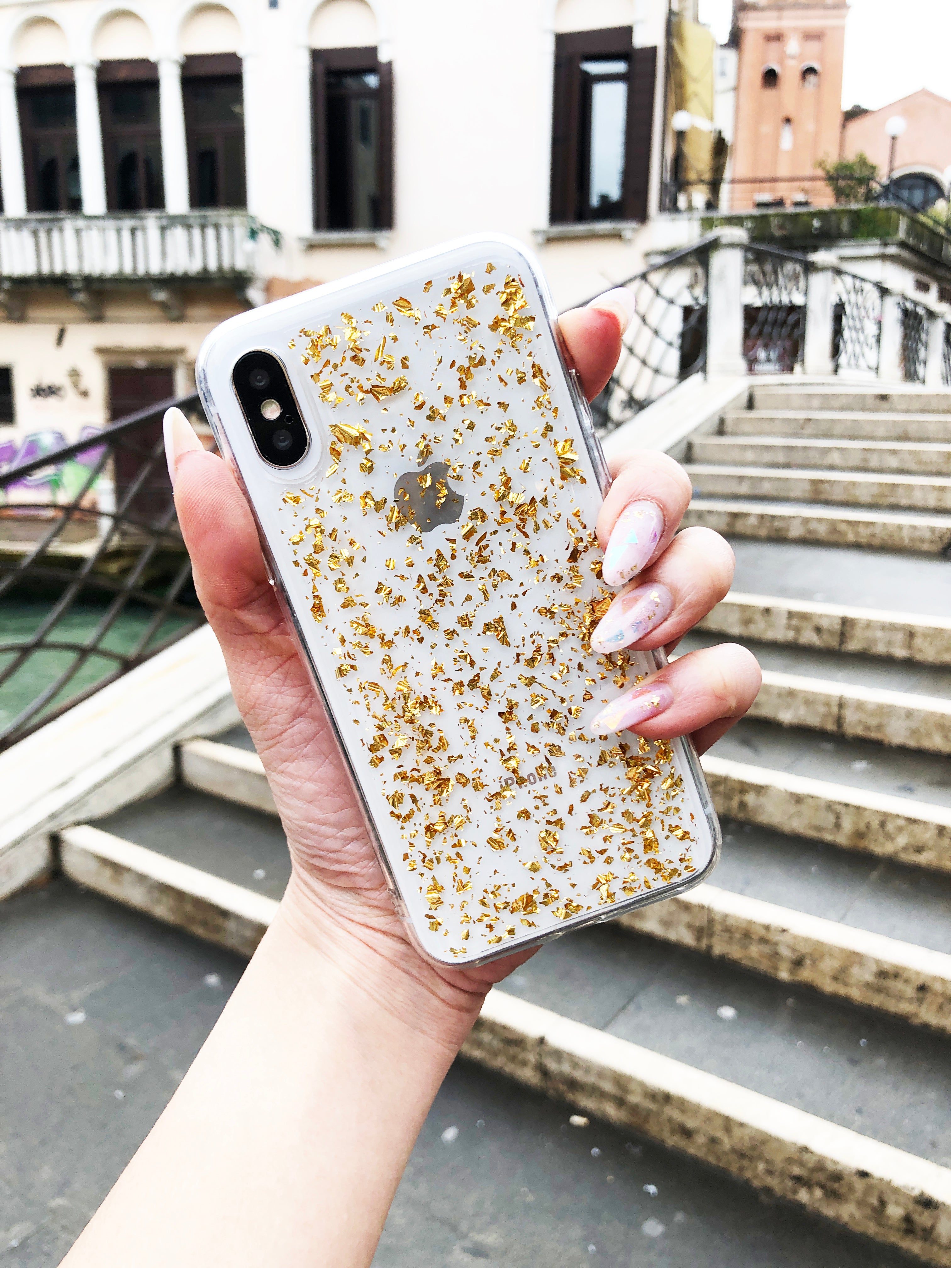 24K Gold Flakes Phone Case