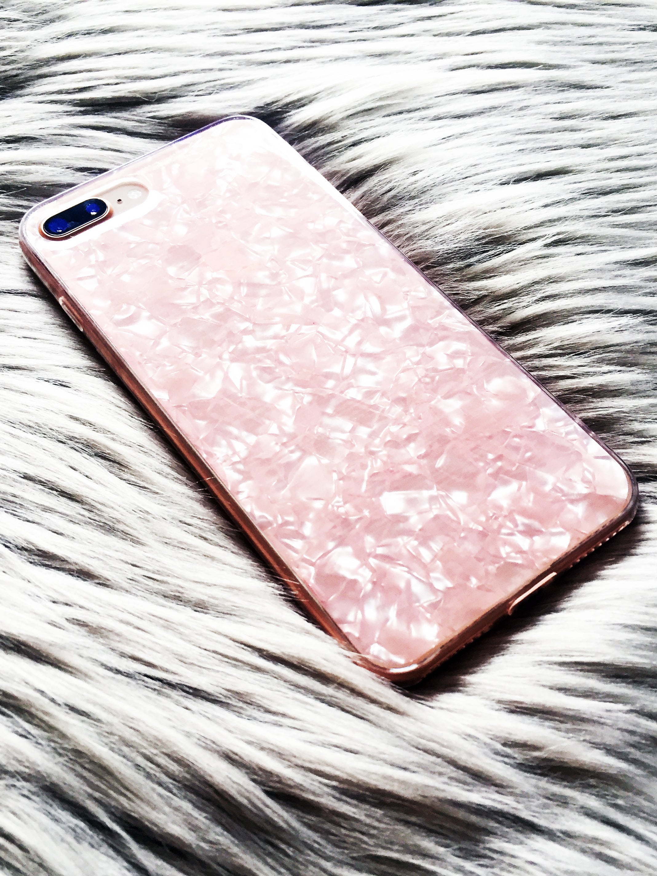 Crystal Diamond Rose Quartz Phone Case