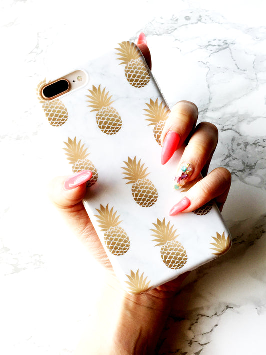 Bling Bling Pineapple Reflective Phone Case